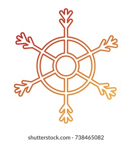 snowflake decorative isolated icon