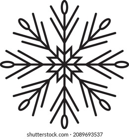 Snowflake design, winter snow, elegant icon, holiday art work, classic symbol, vector illustration, frost ice flake