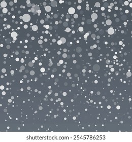 Snowflake design. Winter. Snowfall. White and blue. Scattered snowflakes. December theme. Snowy landscape. Hurricane. Christmas cards