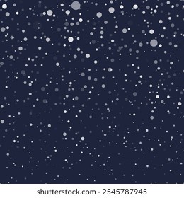 Snowflake design. Winter. Snowfall. White and blue. Scattered snowflakes. December theme. Snowy landscape. Hurricane. Christmas cards