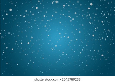 Snowflake design. Winter. Snowfall. White and blue. Scattered snowflakes. December theme. Snowy landscape. Hurricane. Christmas cards