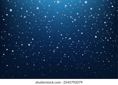 Snowflake design. Winter. Snowfall. White and blue. Scattered snowflakes. December theme. Snowy landscape. Hurricane. Christmas cards