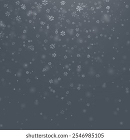 Snowflake design. Winter. Snowfall. White and blue. Scattered snowflakes. December theme. Snowy landscape. Hurricane. Christmas cards