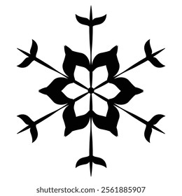 snowflake designs, perfect for winter projects, holiday decorations, and seasonal creativity. sophistication and natural beauty to any design. Vector Illustration Concept.