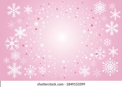 Snowflake and diamond background (pink)