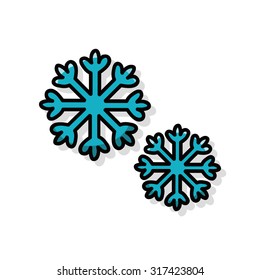 snowflake doodle