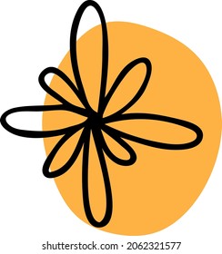 Dibujo a mano de garrafa de garrapatas de nieve. Negro sobre blanco. Colección de copos de nieve para el diseño navideño de invierno. Iconos de copos de nieve. Icono vector copo de nieve. Diseño navideño. Ilustración vectorial.
