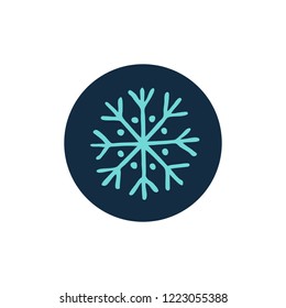 snowflake doodle icon