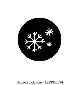 snowflake doodle icon