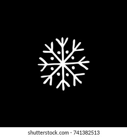 snowflake doodle icon