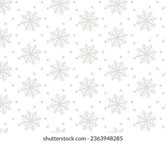 snowflake and dots seamless pattern design vector. snowflake christmas pattern. snowflake and dots patterns for wrapping paper, packaging, scrapbooking, fabrics and other decor.
