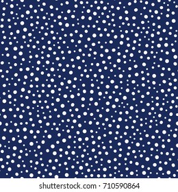 Snowflake Dots Seamless Pattern - Great for Winter and Christmas Projects.