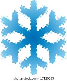 Schneeflocke (gepunktete Designserie)