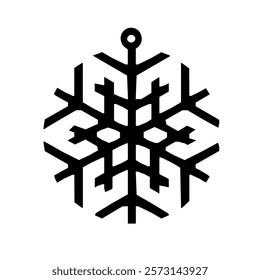 Snowflake is drawn in black and white. The snowflake is a simple design with a black and white color scheme. The snowflake is a symbol of winter and the cold season