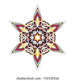 Snowflake is an element for decorating Christmas and New Year.
