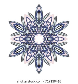 Snowflake is an element for decorating Christmas and New Year.