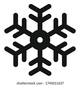 Icono de elemento copo de nieve. Ilustración simple del icono vectorial de elemento copo de nieve para el diseño web aislado en fondo blanco