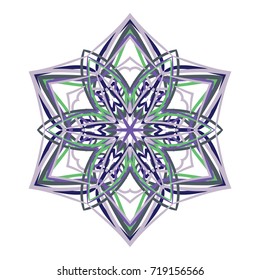Snowflake is an essential element for celebrating the New Year and Christmas.