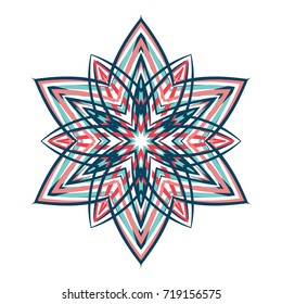 Snowflake is an essential element for celebrating the New Year and Christmas.