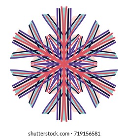 Snowflake is an essential element for celebrating the New Year and Christmas.