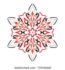 Snowflake is an essential element for celebrating the New Year and Christmas.