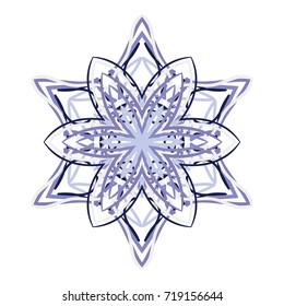 Snowflake is an essential element for celebrating the New Year and Christmas.