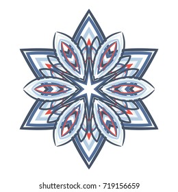 Snowflake is an essential element for celebrating the New Year and Christmas.