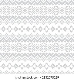 Snowflake fair isle pattern design for fashion textiles, knitwear and graphics