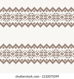 Snowflake fair isle pattern design for fashion textiles, knitwear and graphics