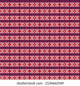Snowflake fair isle pattern design for fashion textiles, knitwear and graphics