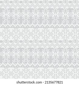 Snowflake fair isle pattern design for fashion textiles, knitwear and graphics