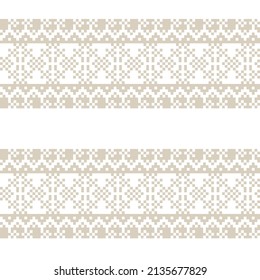 Snowflake fair isle pattern design for fashion textiles, knitwear and graphics