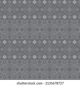 Snowflake fair isle pattern design for fashion textiles, knitwear and graphics