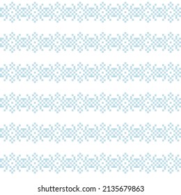 Snowflake fair isle pattern design for fashion textiles, knitwear and graphics