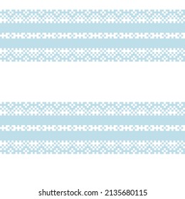 Snowflake fair isle pattern design for fashion textiles, knitwear and graphics
