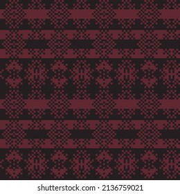 Snowflake fair isle pattern design for fashion textiles, knitwear and graphics