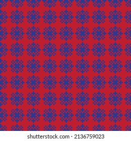 Snowflake fair isle pattern design for fashion textiles, knitwear and graphics