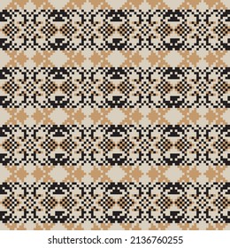 Snowflake fair isle pattern design for fashion textiles, knitwear and graphics. Elements interchangeable.