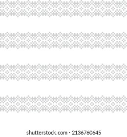 Snowflake fair isle pattern design for fashion textiles, knitwear and graphics
