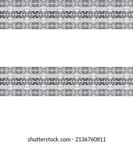 Snowflake fair isle pattern design for fashion textiles, knitwear and graphics. Elements interchangeable.