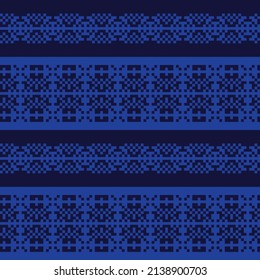 Snowflake fair isle pattern design for fashion textiles, knitwear and graphics. Elements interchangeable.