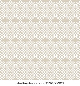 Snowflake fair isle pattern design for fashion textiles, knitwear and graphics. Elements interchangeable.