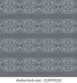 Snowflake fair isle pattern design for fashion textiles, knitwear and graphics. Elements interchangeable.