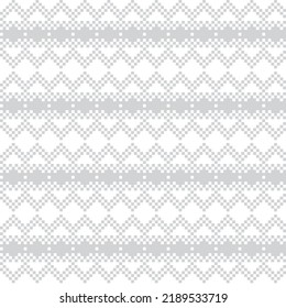 Snowflake fair isle pattern design for fashion textiles, knitwear and graphics