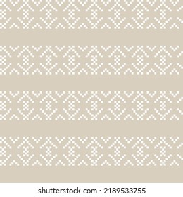 Snowflake fair isle pattern design for fashion textiles, knitwear and graphics