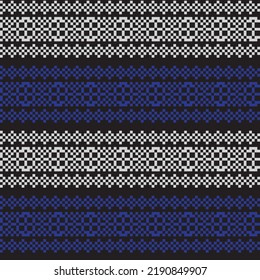 Snowflake fair isle pattern design for fashion textiles, knitwear and graphics