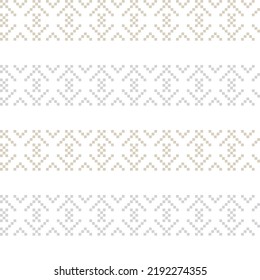 Snowflake fair isle pattern design for fashion textiles, knitwear and graphics