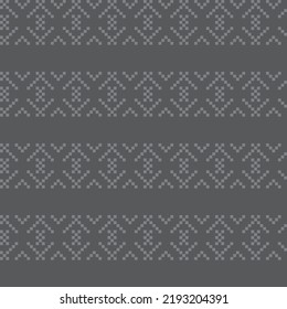 Snowflake fair isle pattern design for fashion textiles, knitwear and graphics