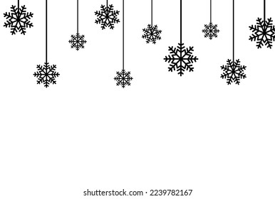 El copo de nieve que cae a mano se aísla sobre el png o fondo transparente. Recursos gráficos para Navidad, Año Nuevo, Cumpleaños y tarjeta de lujo. Ilustración del vector 