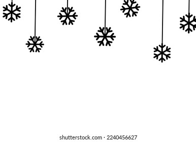El copo de nieve que cae a mano se aísla sobre el png o fondo transparente. Recursos gráficos para Navidad, Año Nuevo, Cumpleaños y tarjeta de lujo. Ilustración del vector 